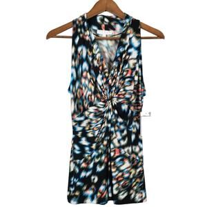 NEW! Chaus Blouse Top Tunic Ruched Front - M